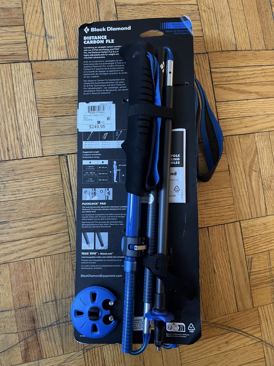 New Black Diamond Distance Carbon FLZ Trekking Poles