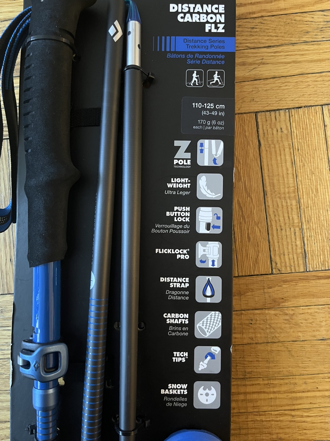 New Black Diamond Distance Carbon FLZ Trekking Poles - photo 4