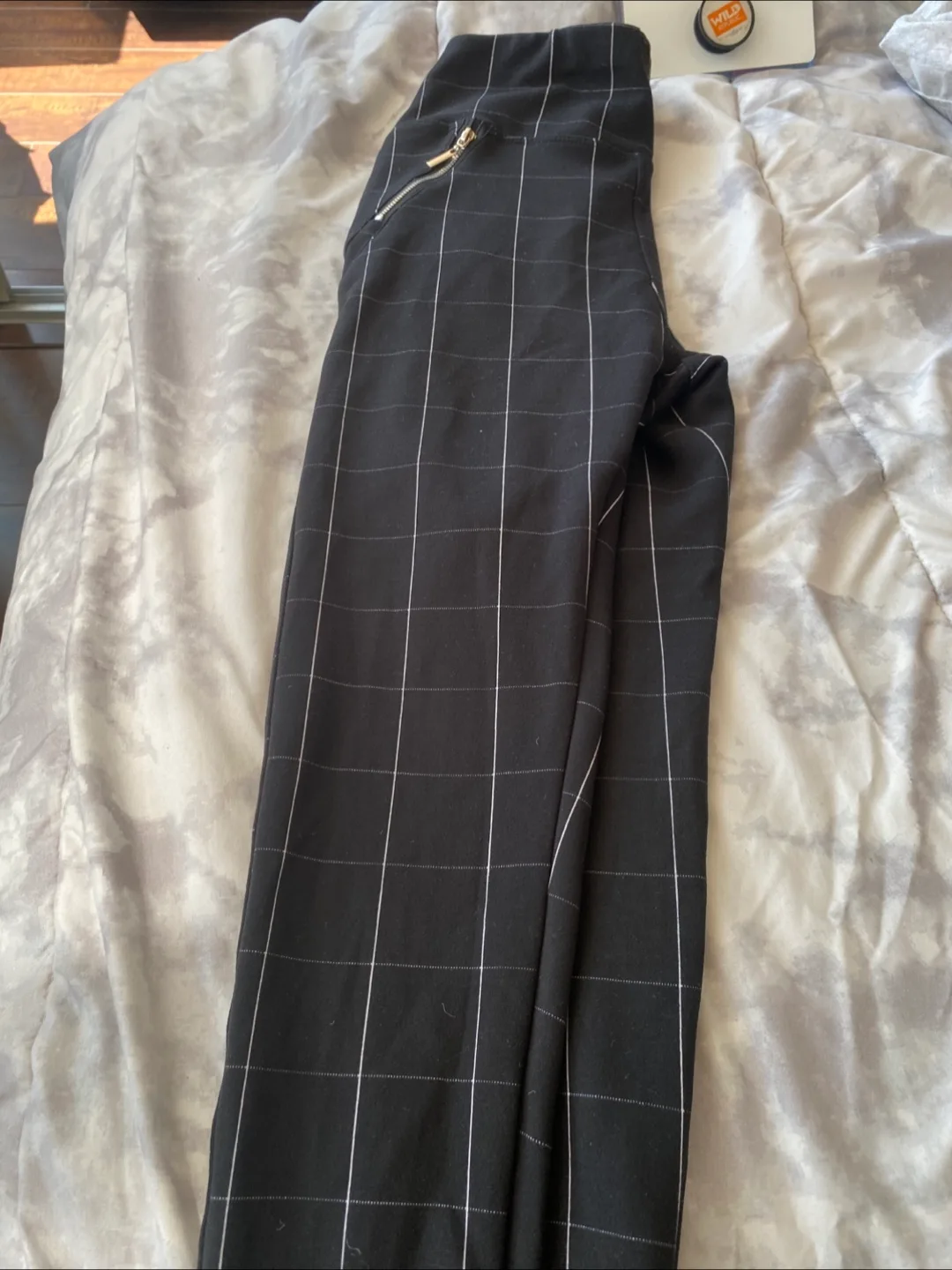 Black & White Plaid Pants thumbnail