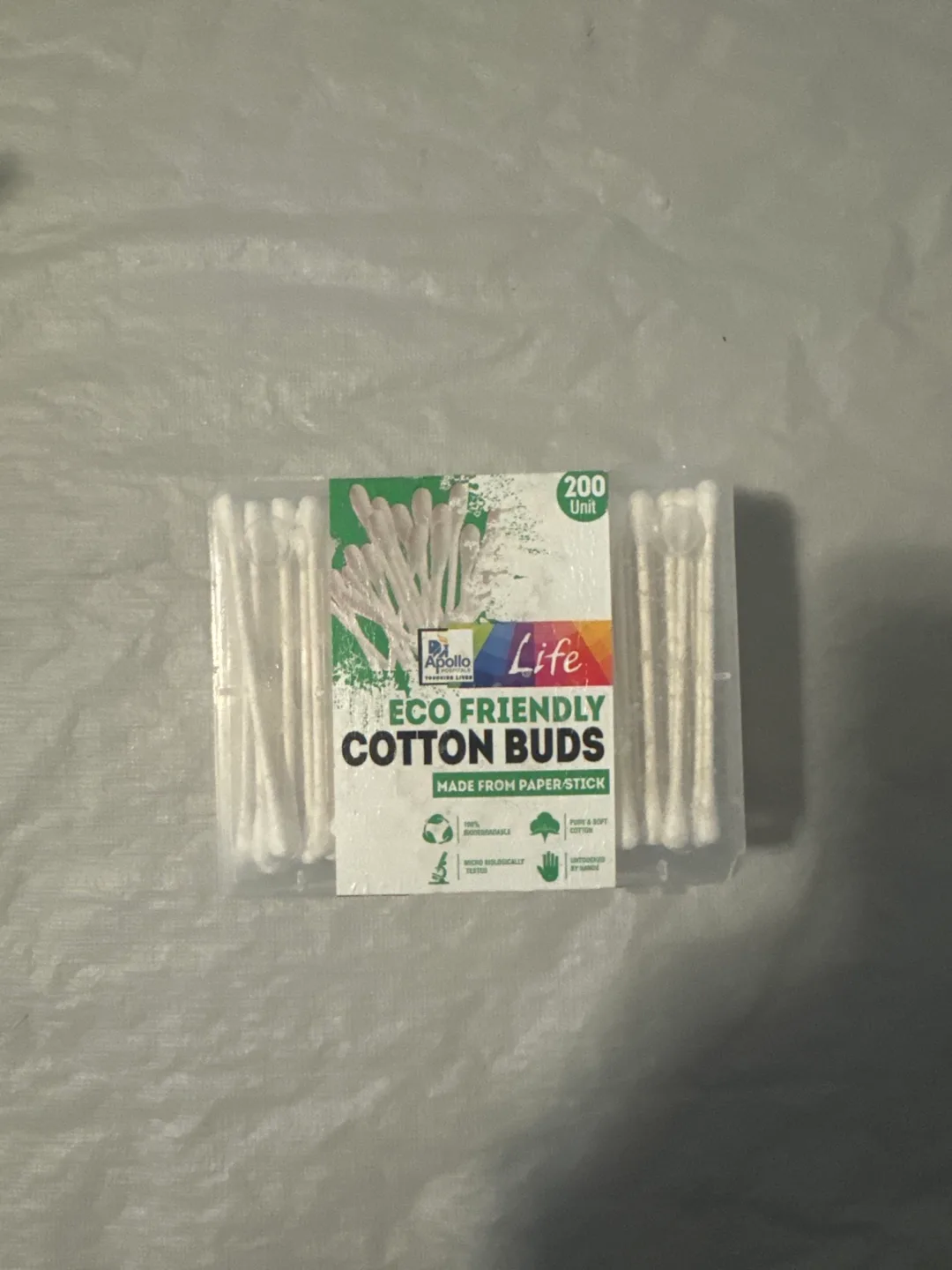 Apollo Life Eco Friendly Cotton Buds 200 Unit thumbnail