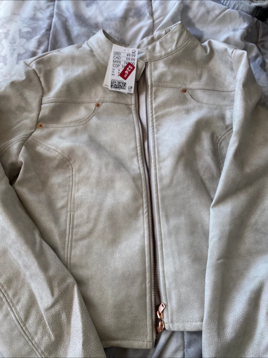 Garage Faux Leather Jacket - Size S thumbnail