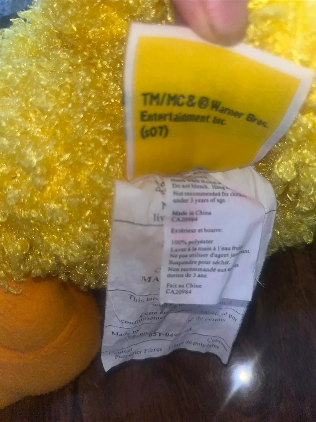 Large 35” Tweety Bird Plush Toy Warner Bros image indicator(5)