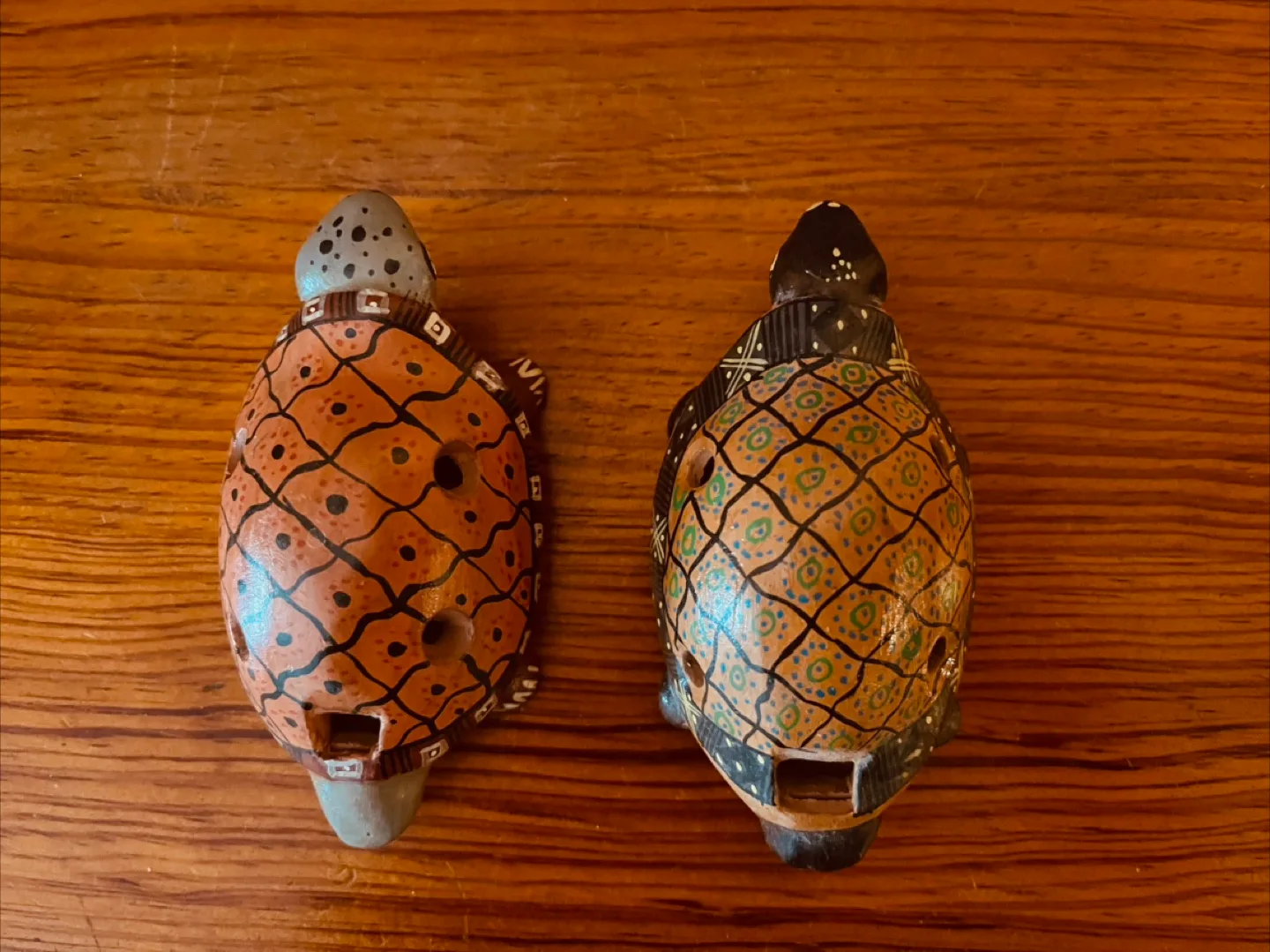 Set of 2 Vintage Turtle Ocarina Flutes/Whistles image indicator(6)