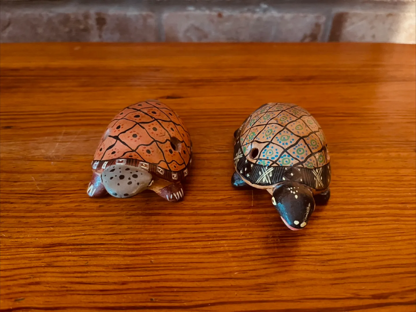 Set of 2 Vintage Turtle Ocarina Flutes/Whistles image indicator(2)