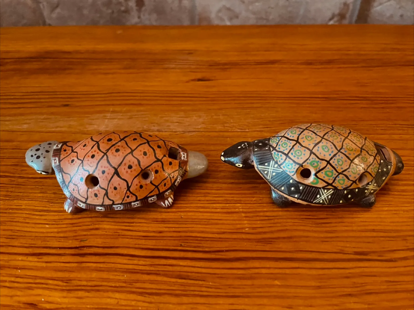 Set of 2 Vintage Turtle Ocarina Flutes/Whistles image indicator(5)