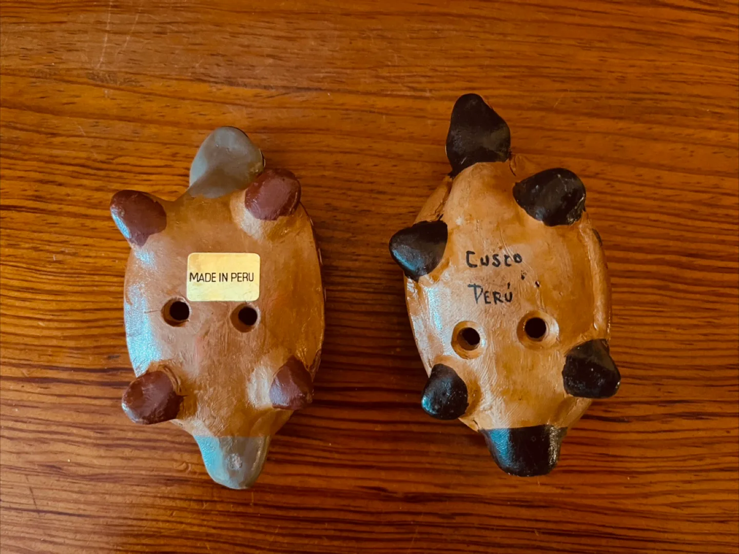 Set of 2 Vintage Turtle Ocarina Flutes/Whistles image indicator(7)