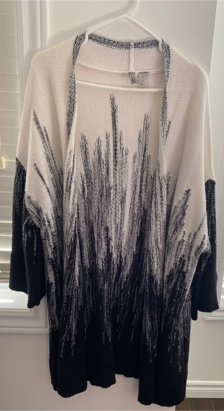 ICCI Black & White Cardigan thumbnail