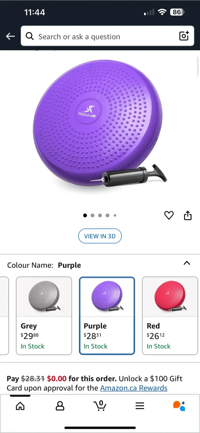 Wobble Cushion - Grey thumbnail
