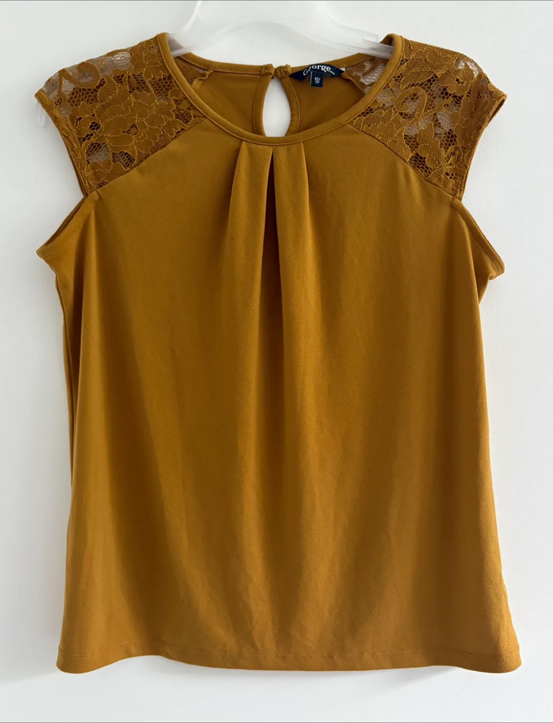 George Lace Shoulder Top - Size S thumbnail