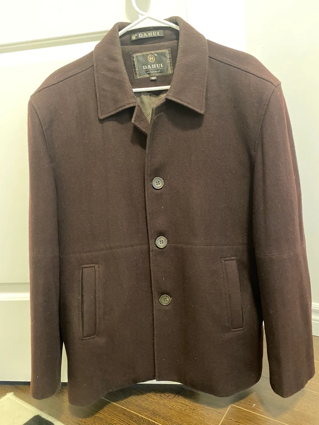 DAHUI Brown Wool Blend Coat thumbnail