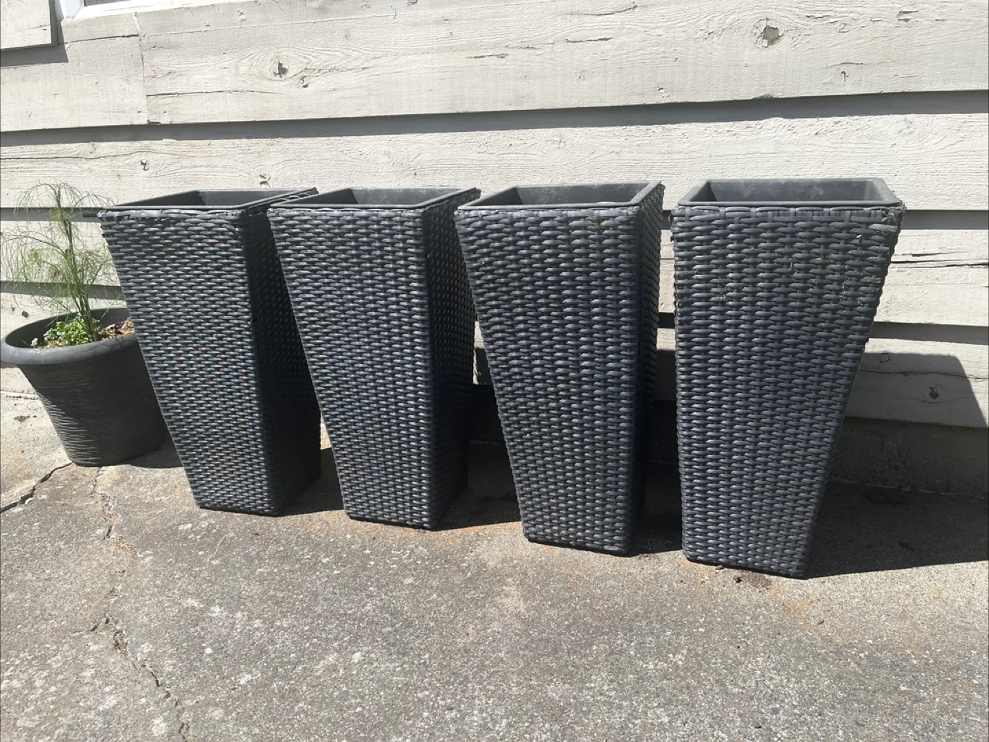 Set of 4 tall planters thumbnail