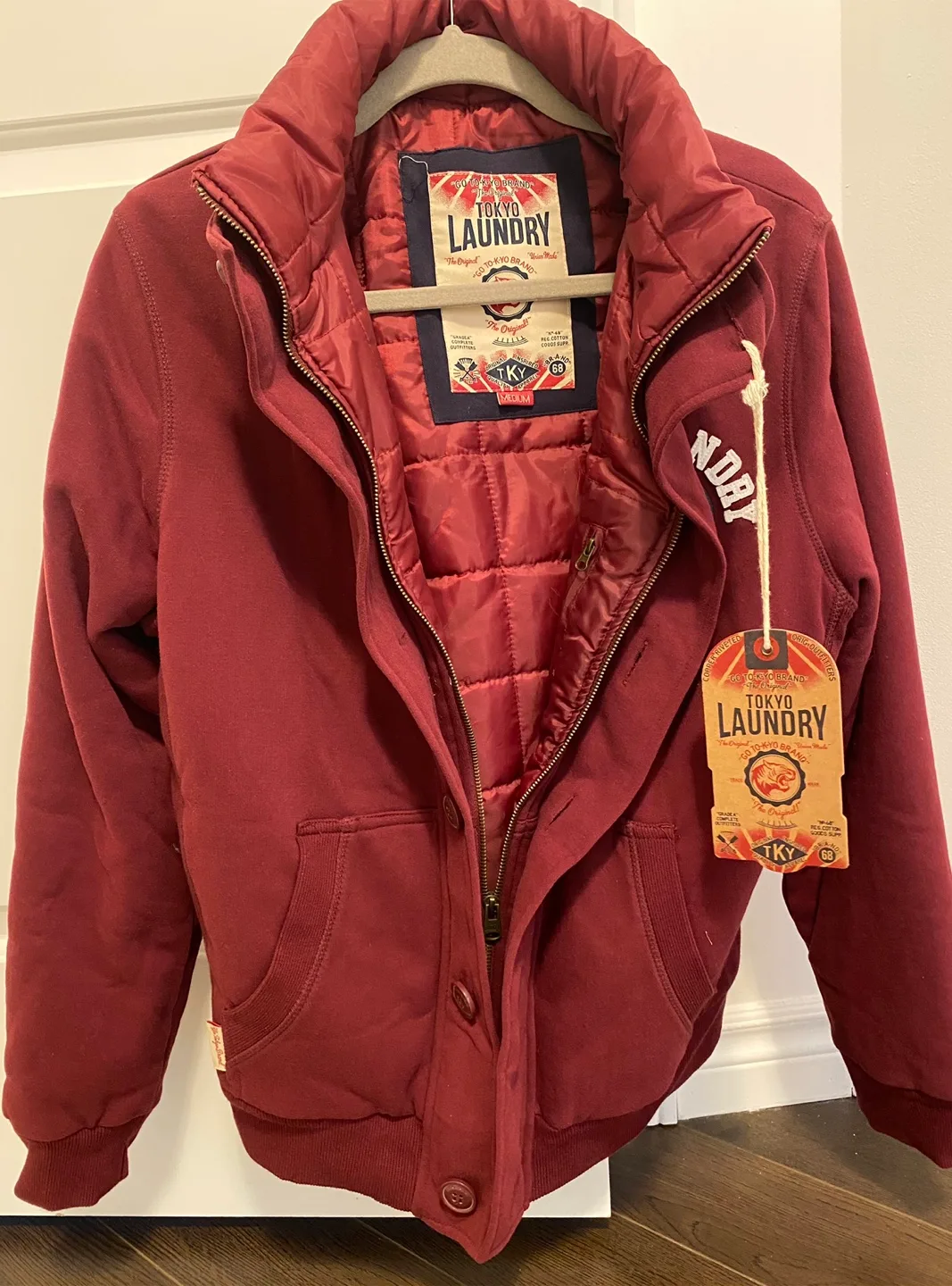 Tokyo Laundry Burgundy Jacket - Medium thumbnail