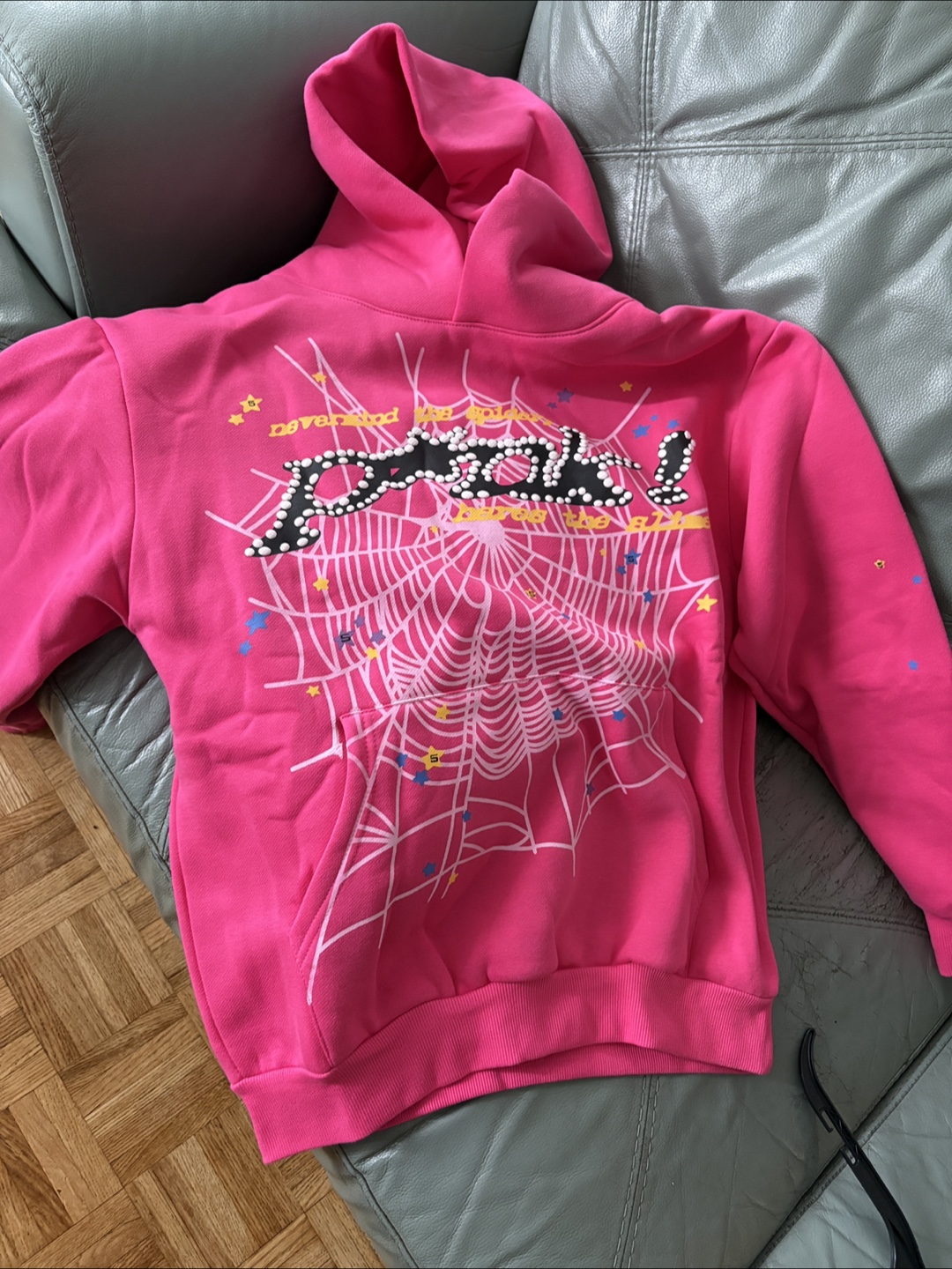 Pink Sp5der Hoodie - photo 3