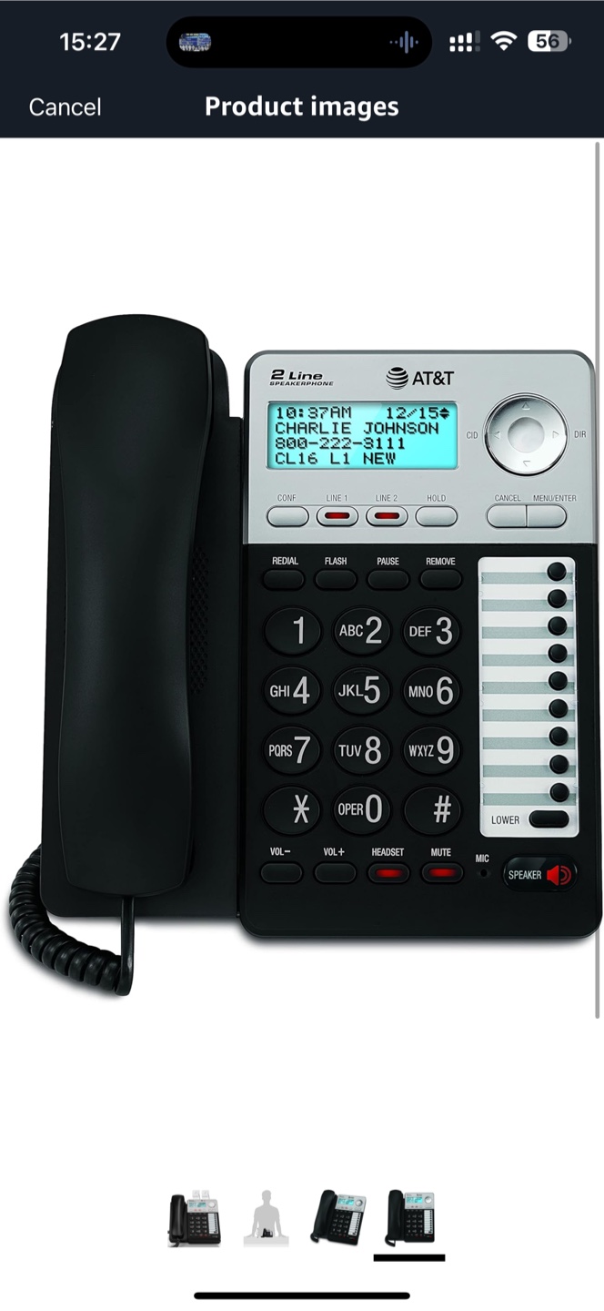 AT&T ML17929 Two-Line Corded Speakerphone (ML17929) by AT&T - photo 3