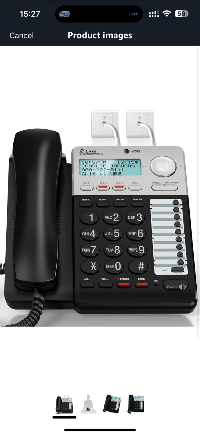 AT&T ML17929 Two-Line Corded Speakerphone (ML17929) by AT&T