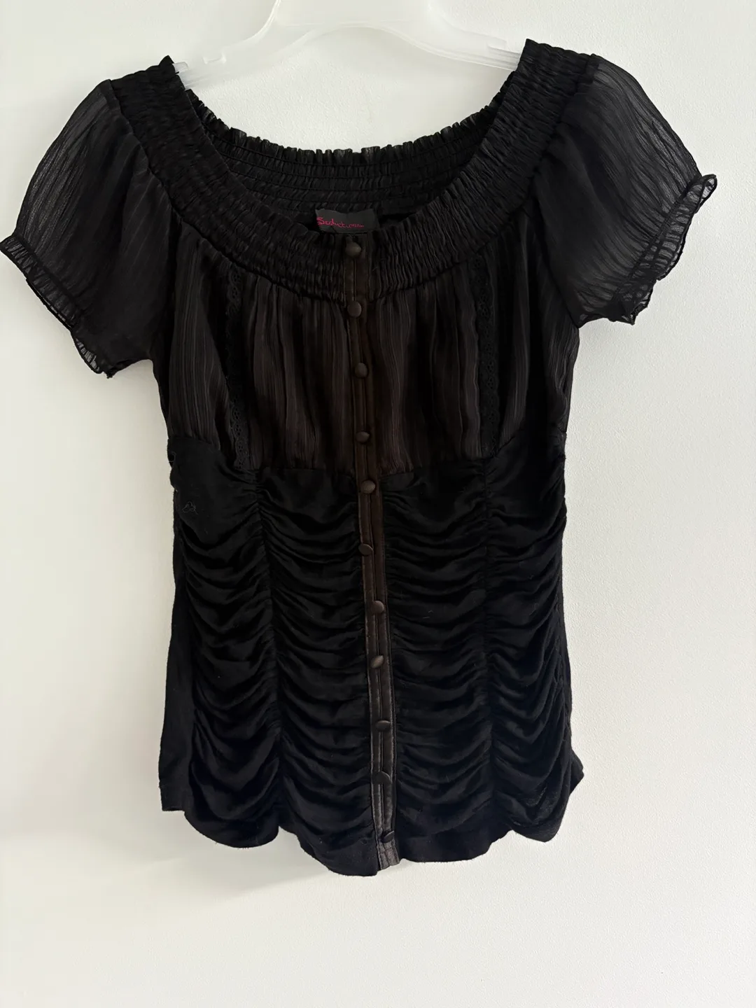 Stunning Black Top! Size S thumbnail