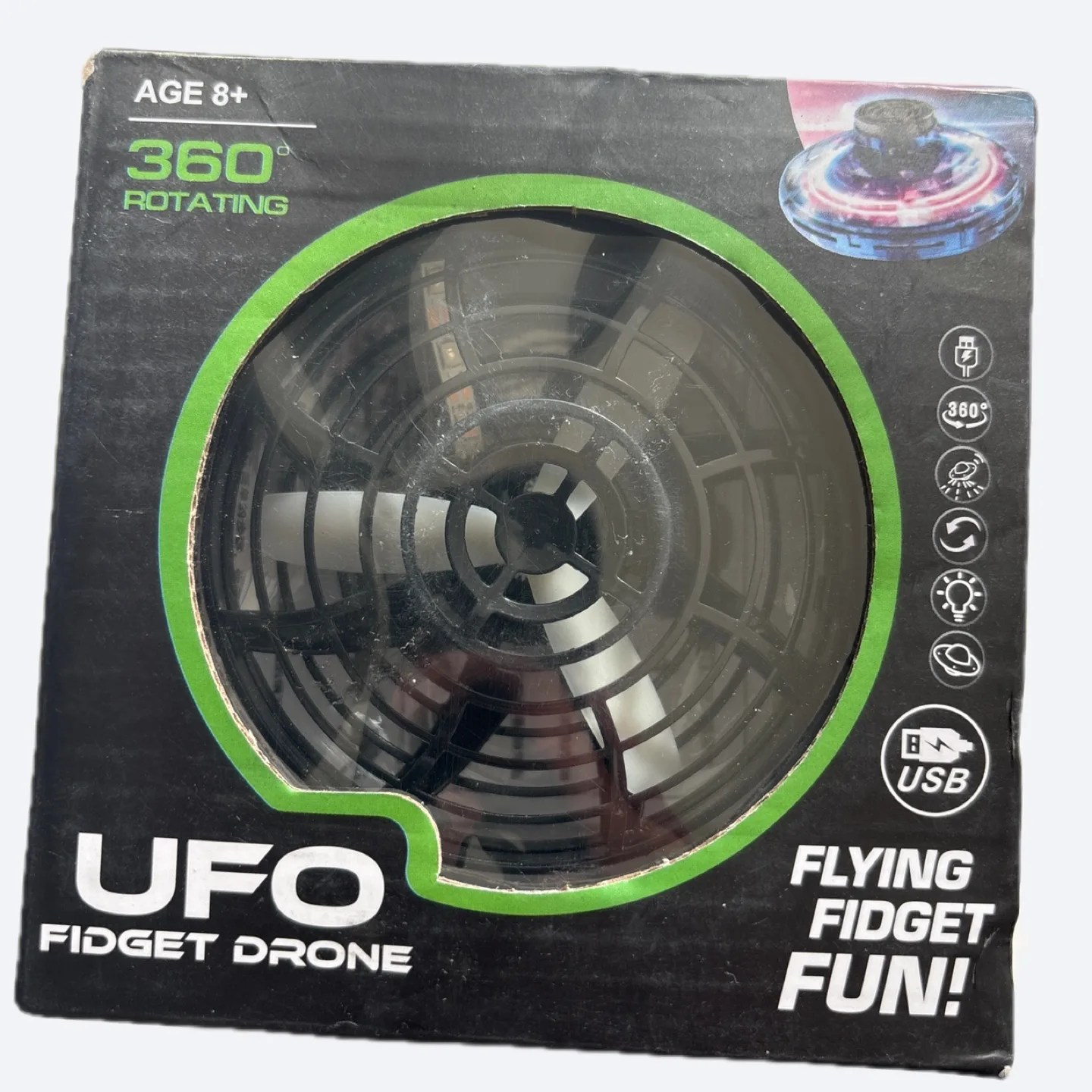 UFO Fidget Drone - Flying Fidget Fun! thumbnail