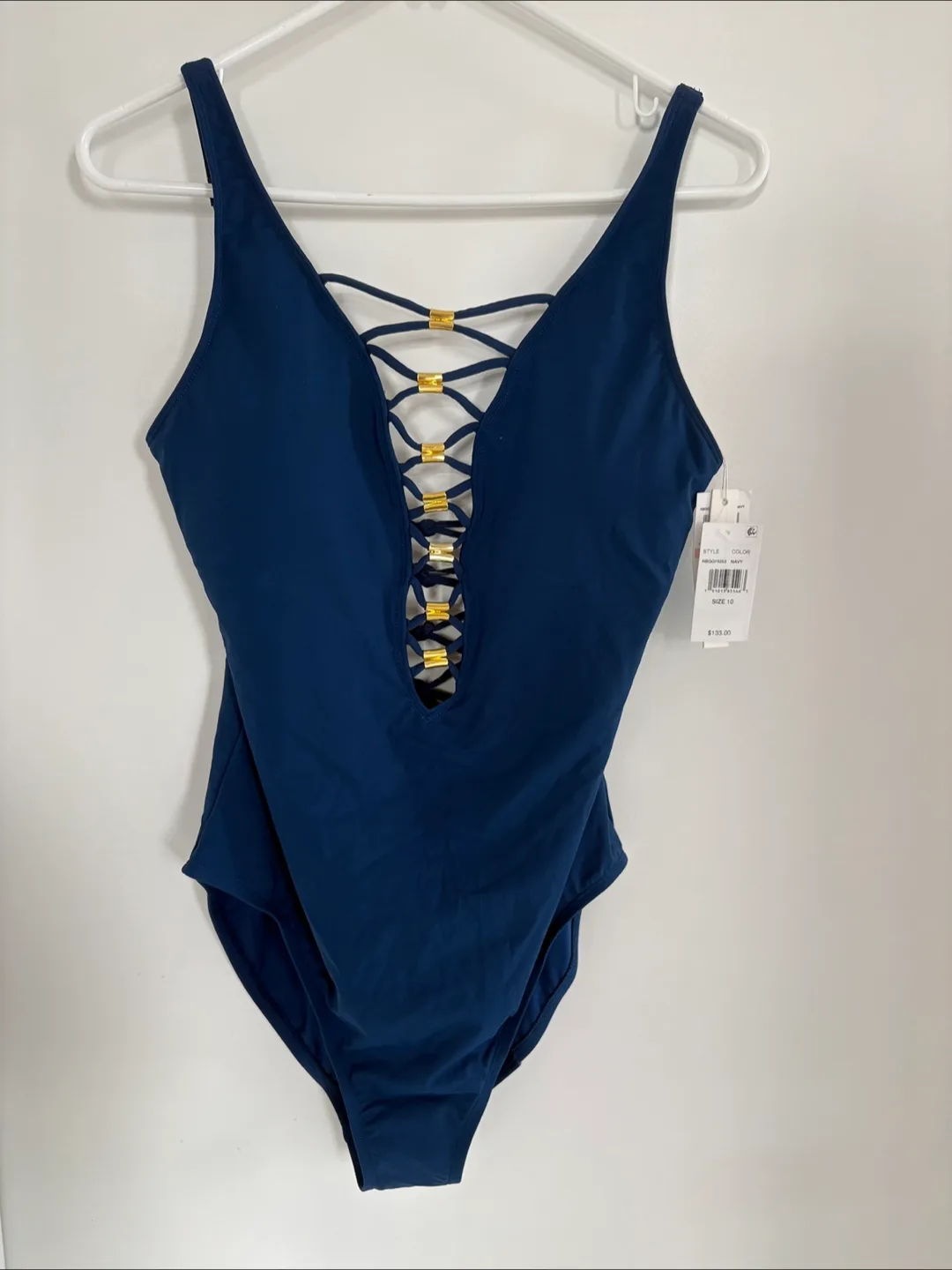 NWT size 10 Sexy Blue Swimsuit thumbnail