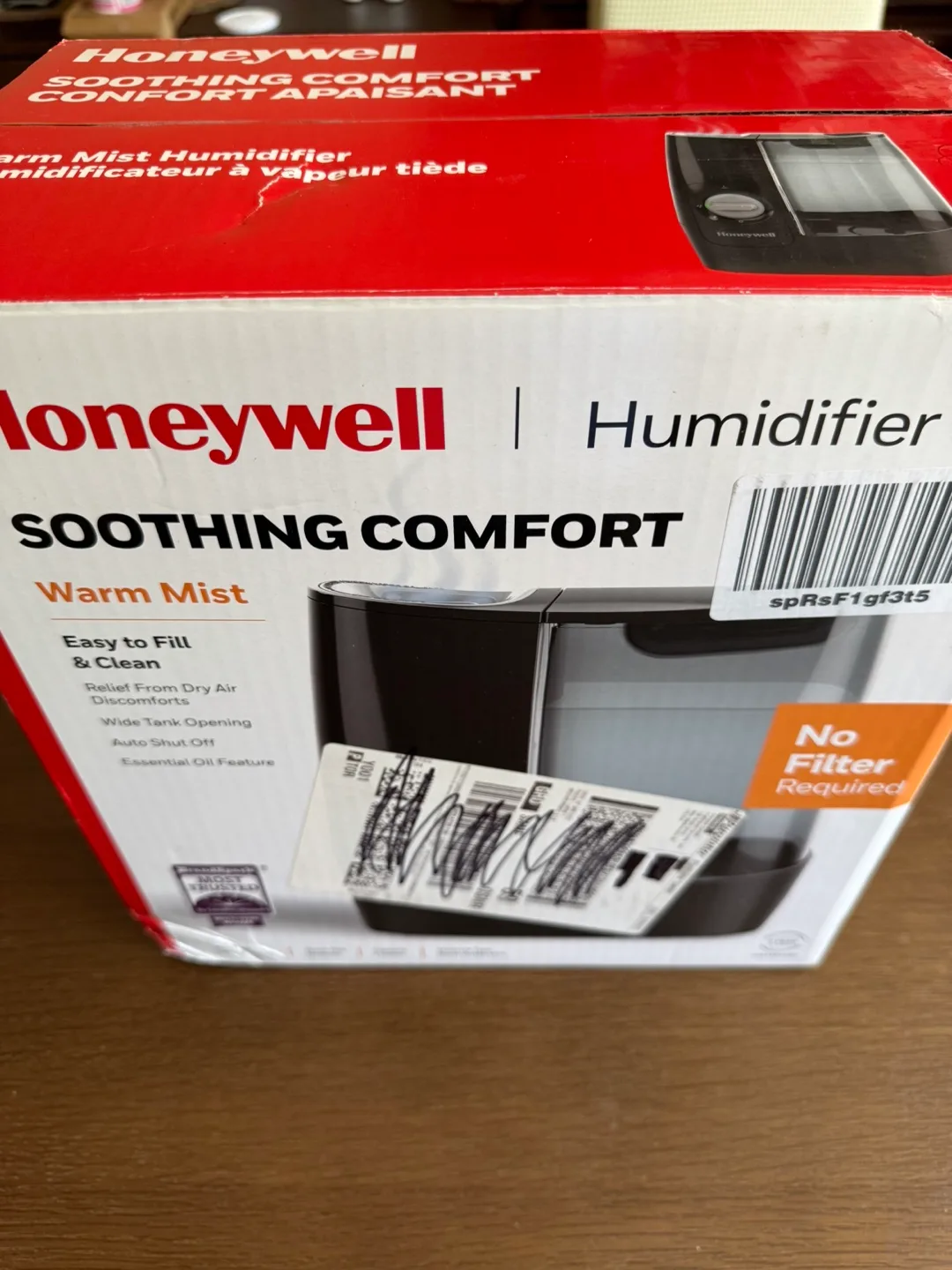 Honeywell Soothing Comfort Warm Mist Humidifier thumbnail