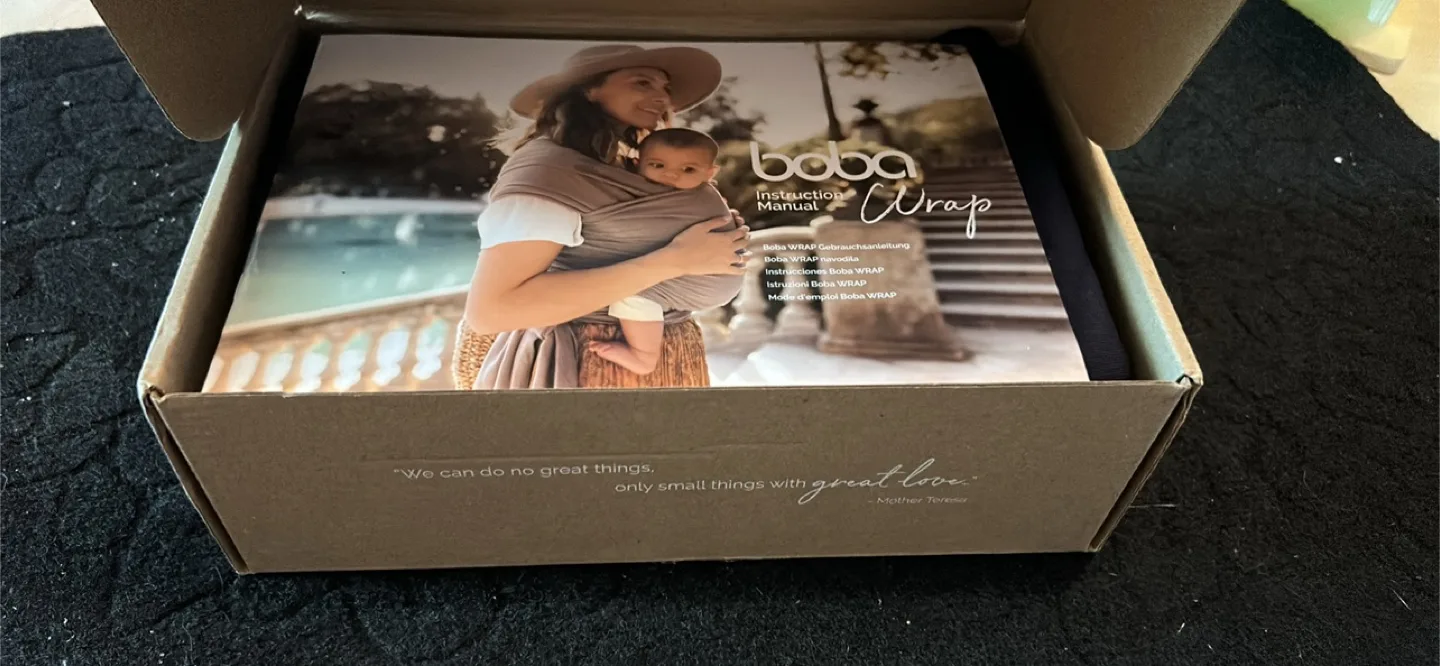 BNIB Boba Baby Wrap Carrier - Dark Blue thumbnail