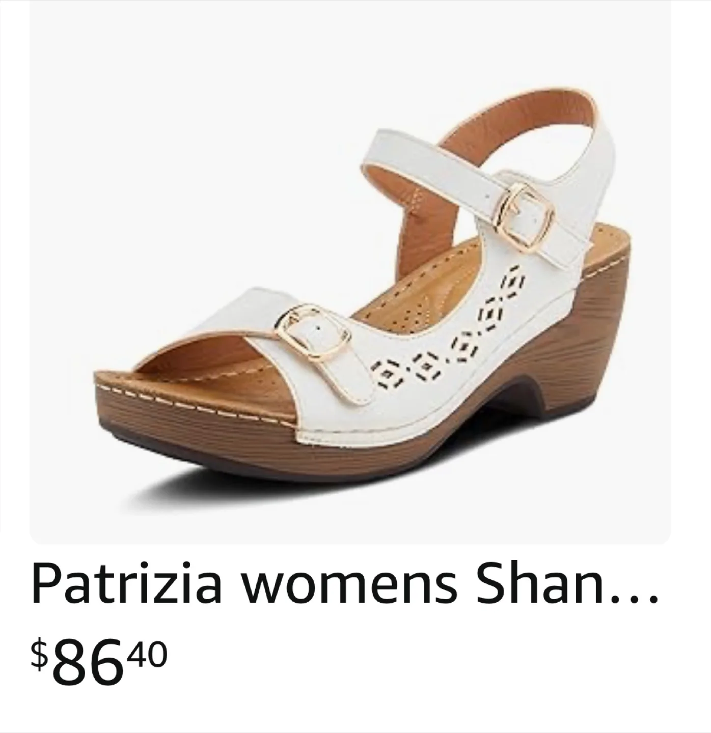 NEW White Patrizia Sandals - Size 9 thumbnail