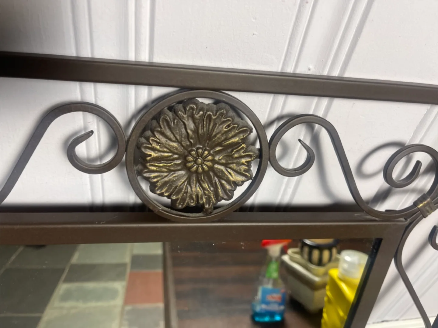 Ornate Metal Framed Wall Mirror image indicator(3)