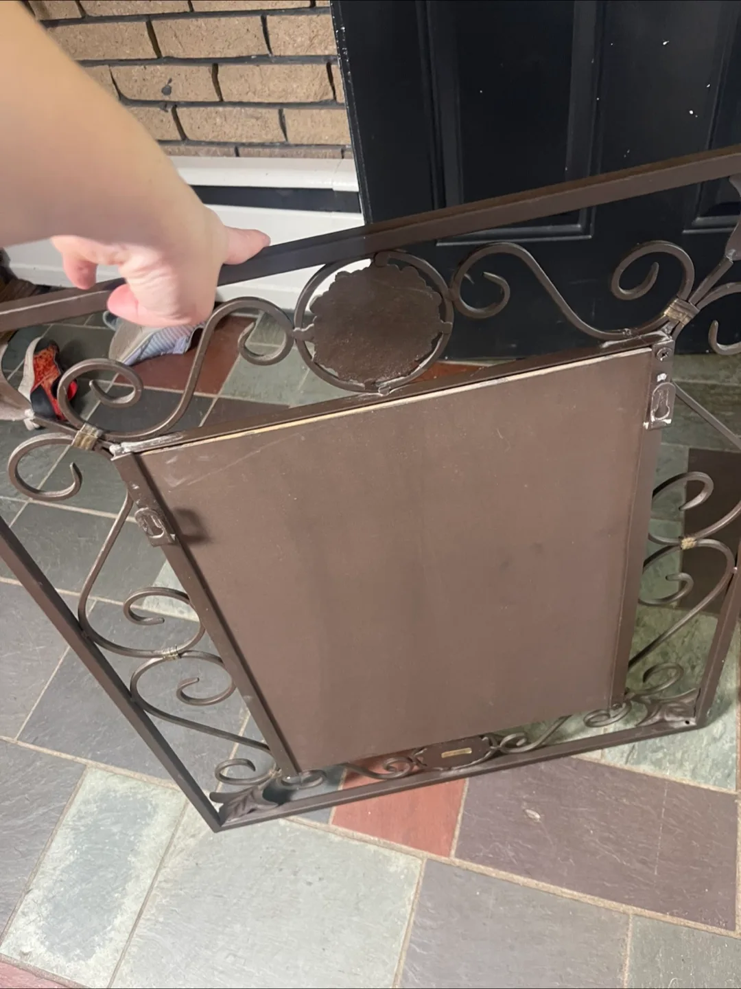 Ornate Metal Framed Wall Mirror image indicator(4)