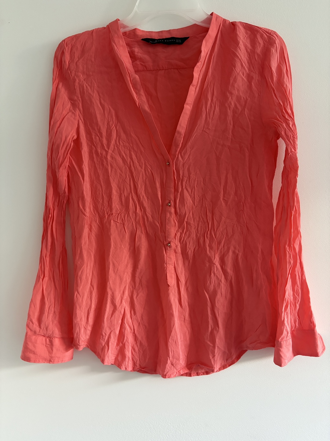 Zara Woman Coral Blouse - Size M