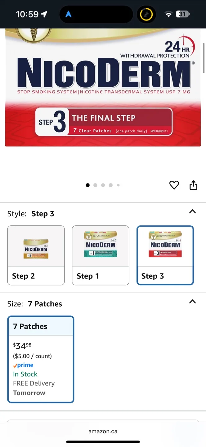 Nicoderm Step 2 & 3 Patches + Nicorette Gum image indicator(7)