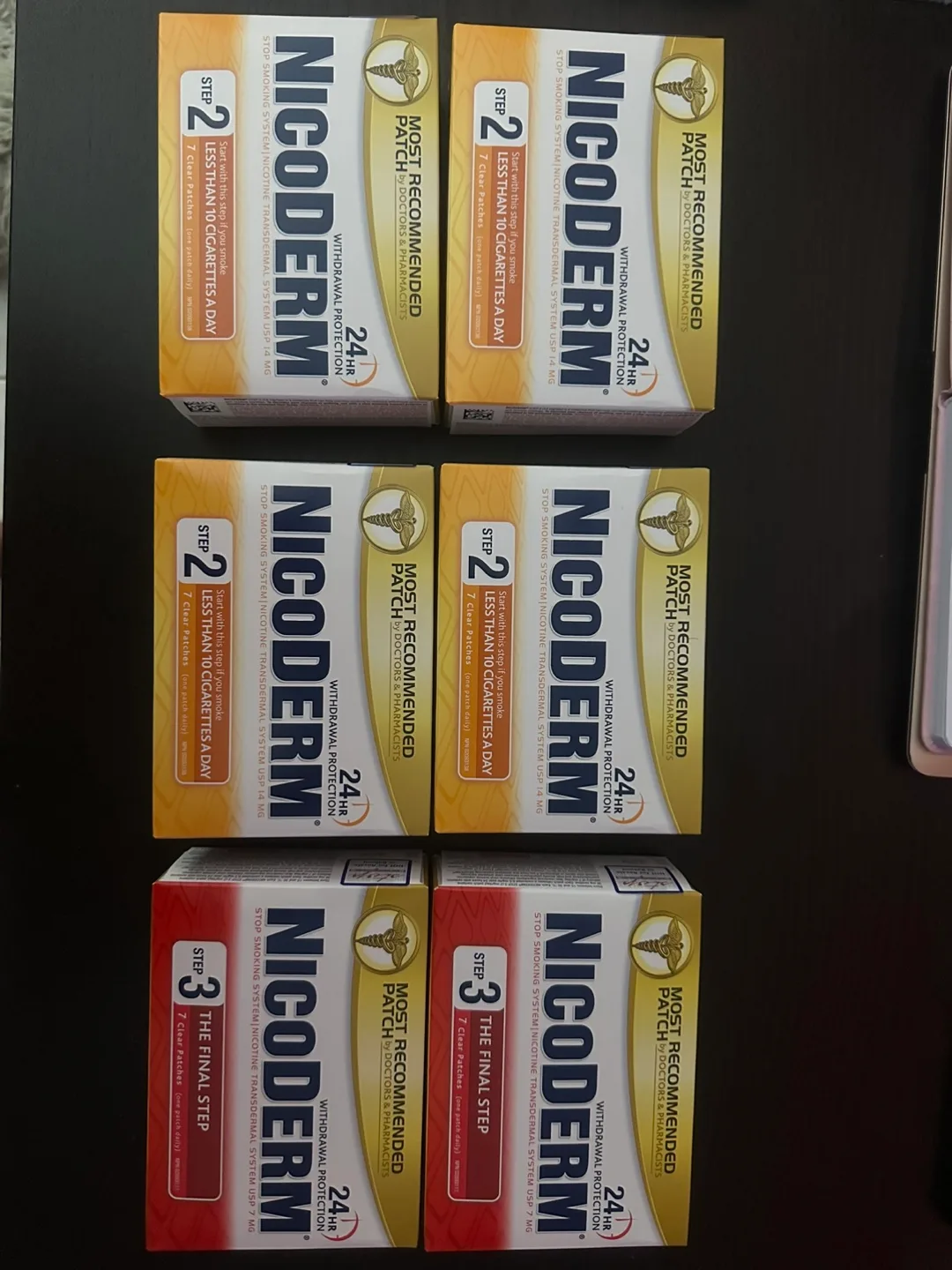 Nicoderm Step 2 & 3 Patches + Nicorette Gum image indicator(3)