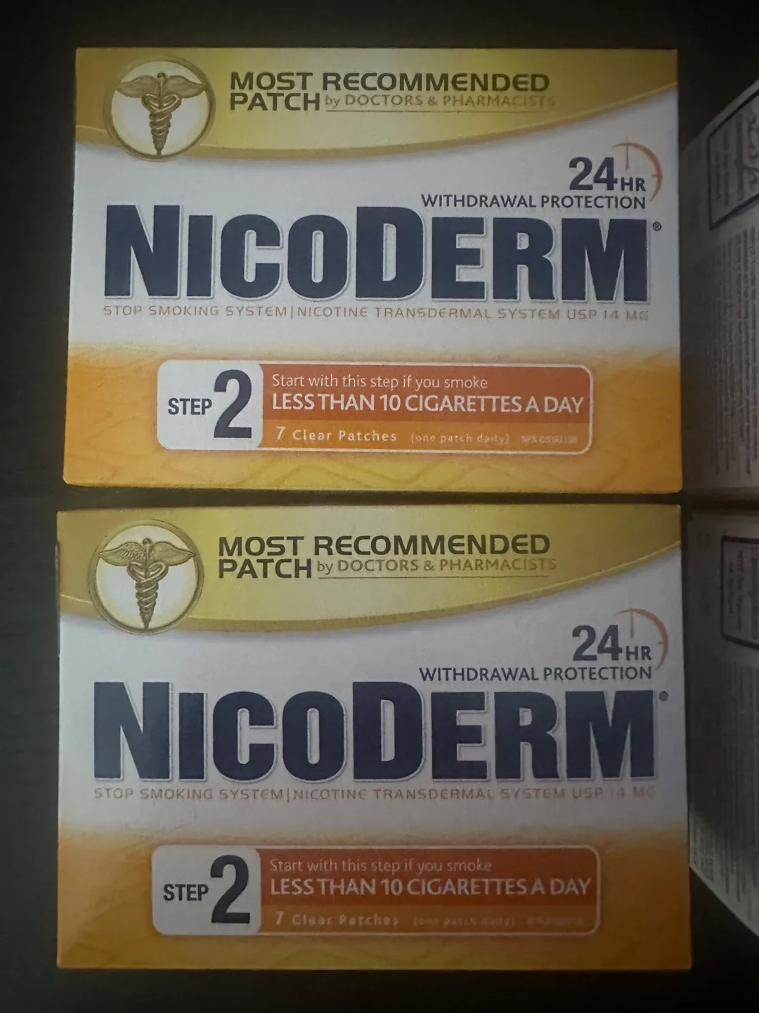 Nicoderm Step 2 & 3 Patches + Nicorette Gum image indicator(2)