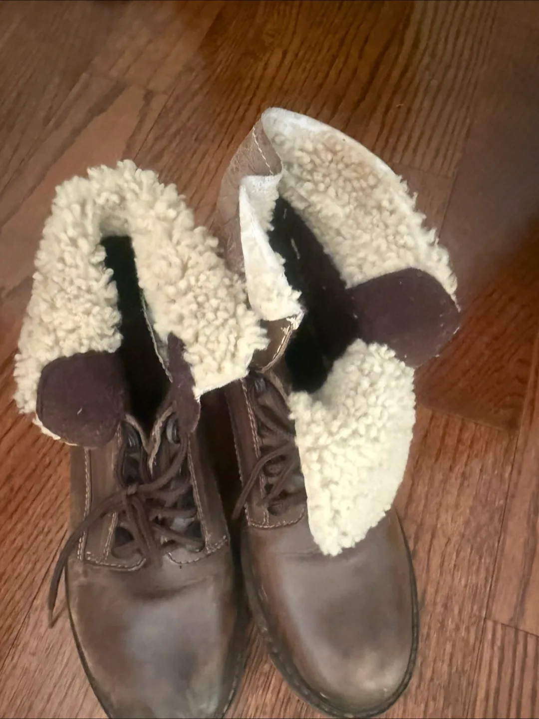 Brown Leather Boots Size 8 🇨🇦 image indicator(2)