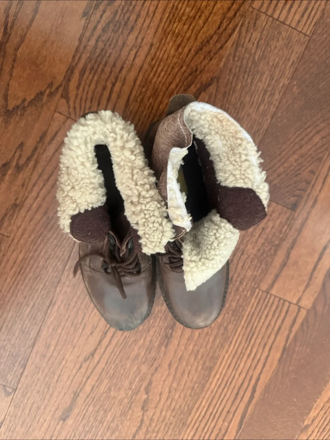 Brown Leather Boots Size 8 🇨🇦 thumbnail