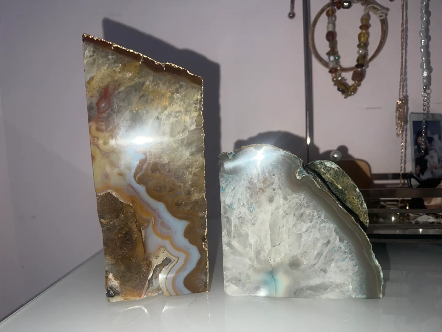 Agate Bookends - Unique Home Decor thumbnail