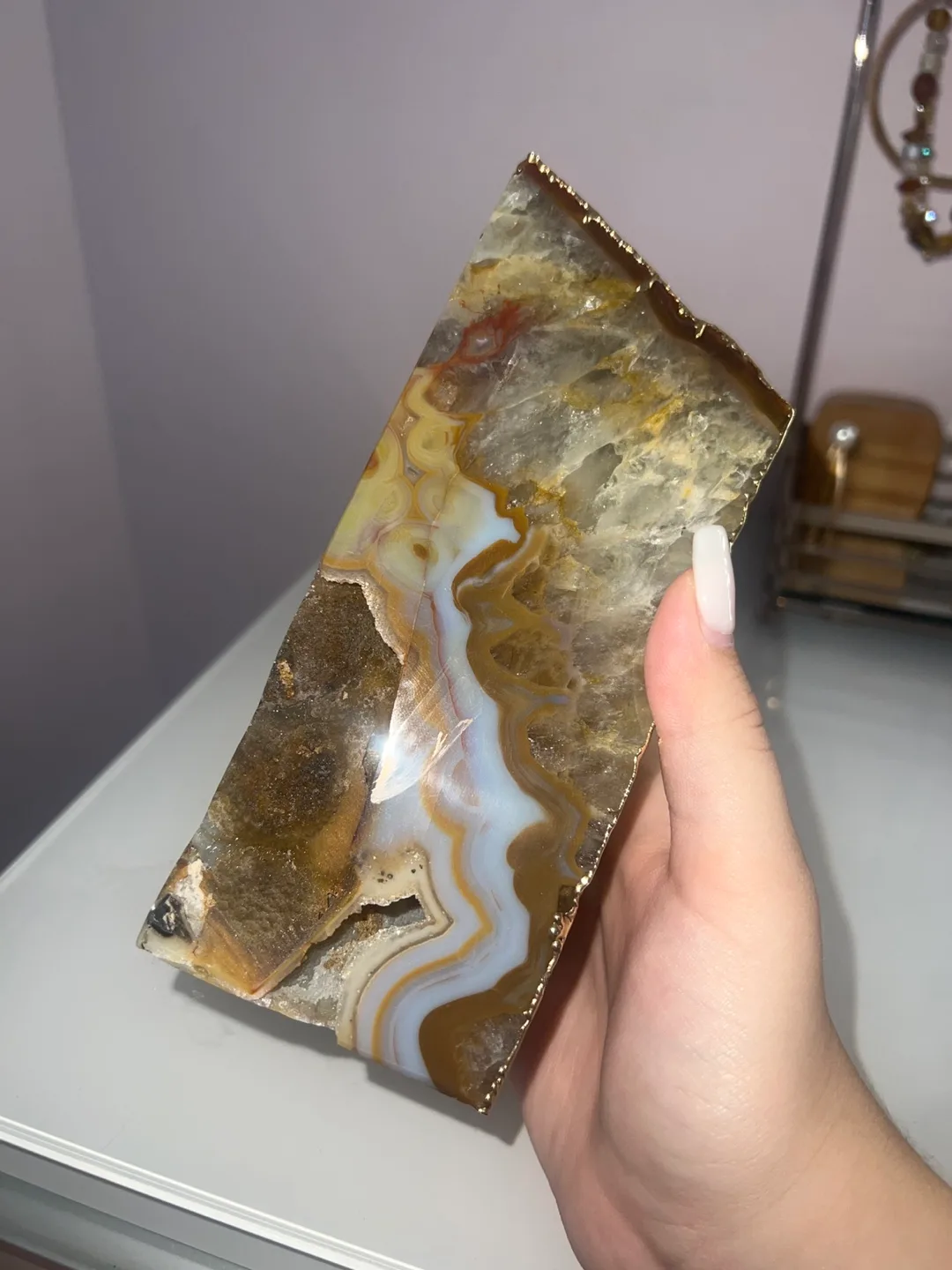 Agate Bookends - Unique Home Decor image indicator(7)