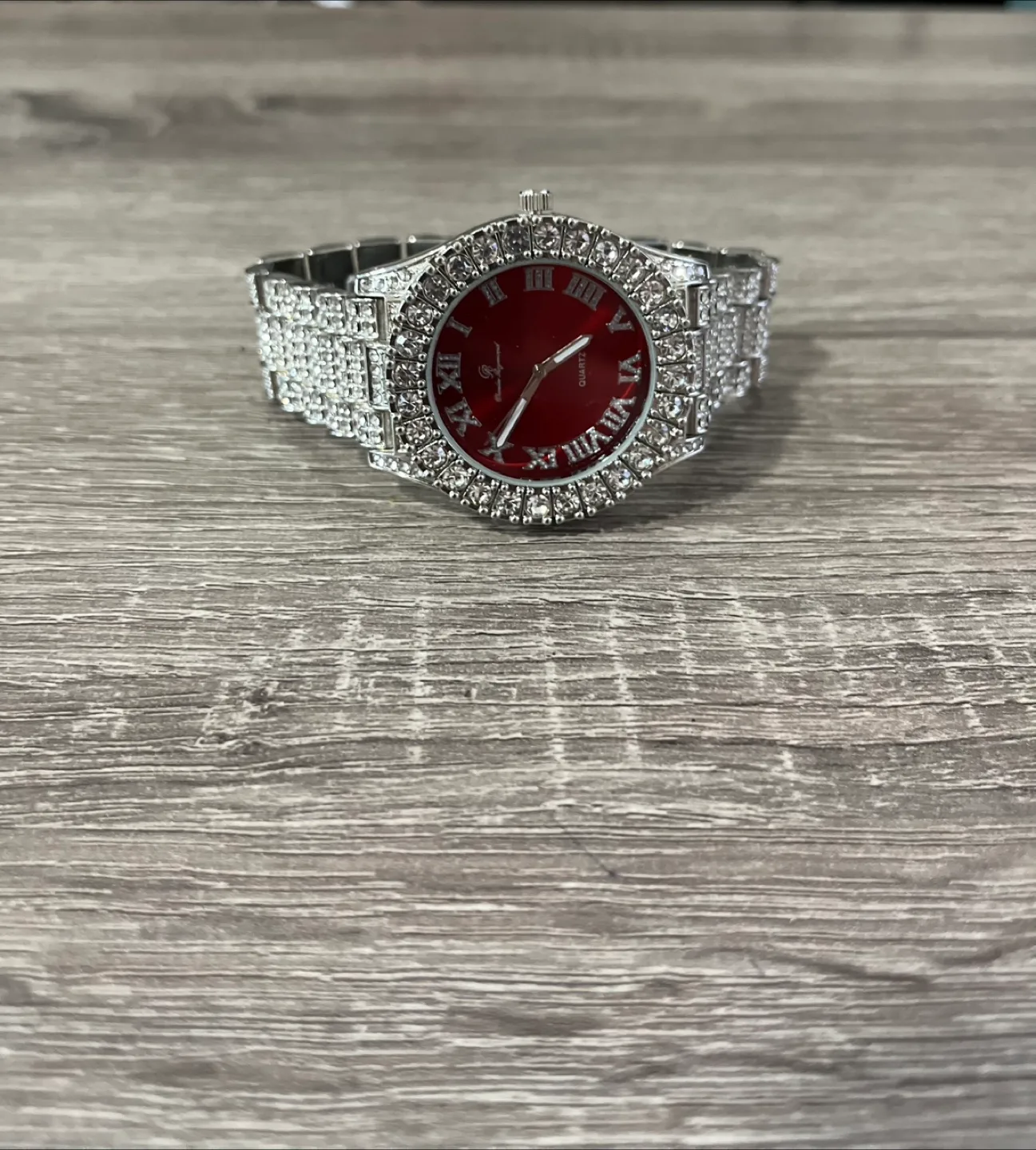 MENS Iced Out Watch - Red Face thumbnail