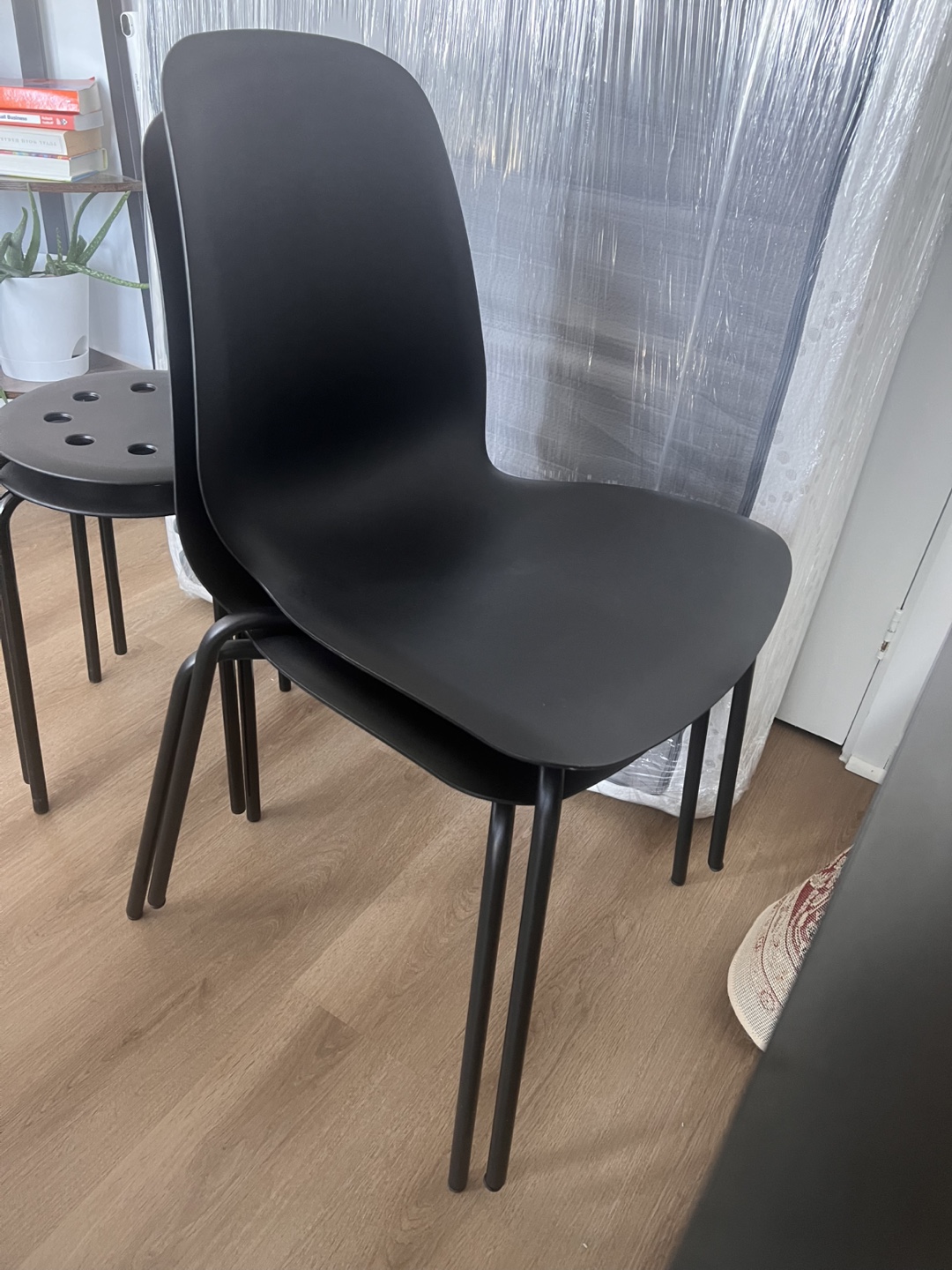 IKEA Stacking Stools and Chairs - Black - photo 2