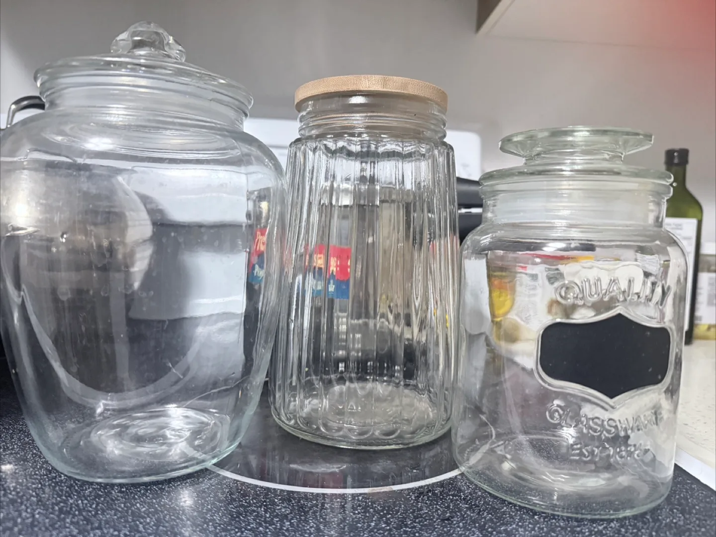3 Glass Jar with Lid - Quality Glassware thumbnail