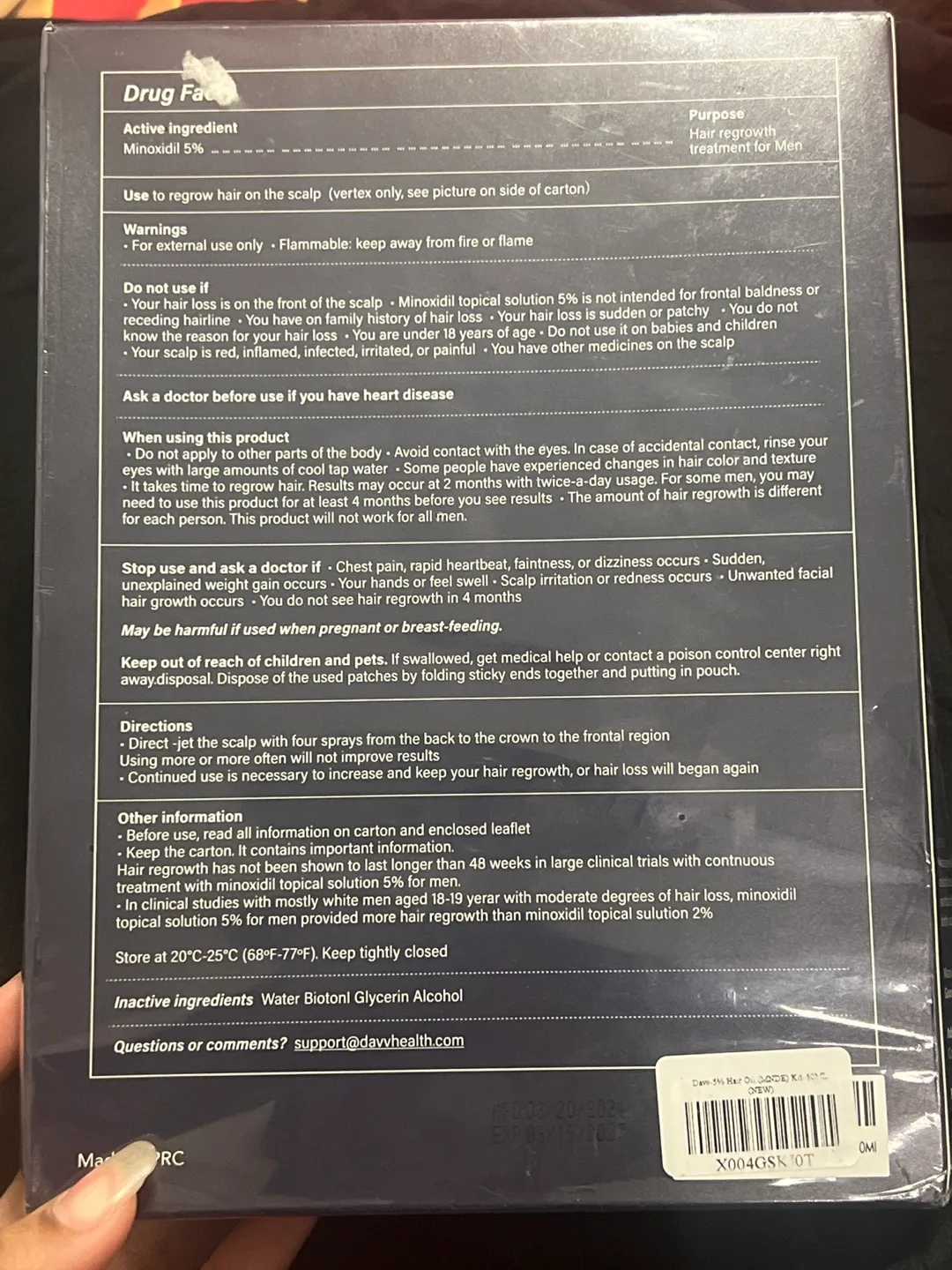 DAAV 5% Minoxidil Hair Growth Serum image indicator(2)