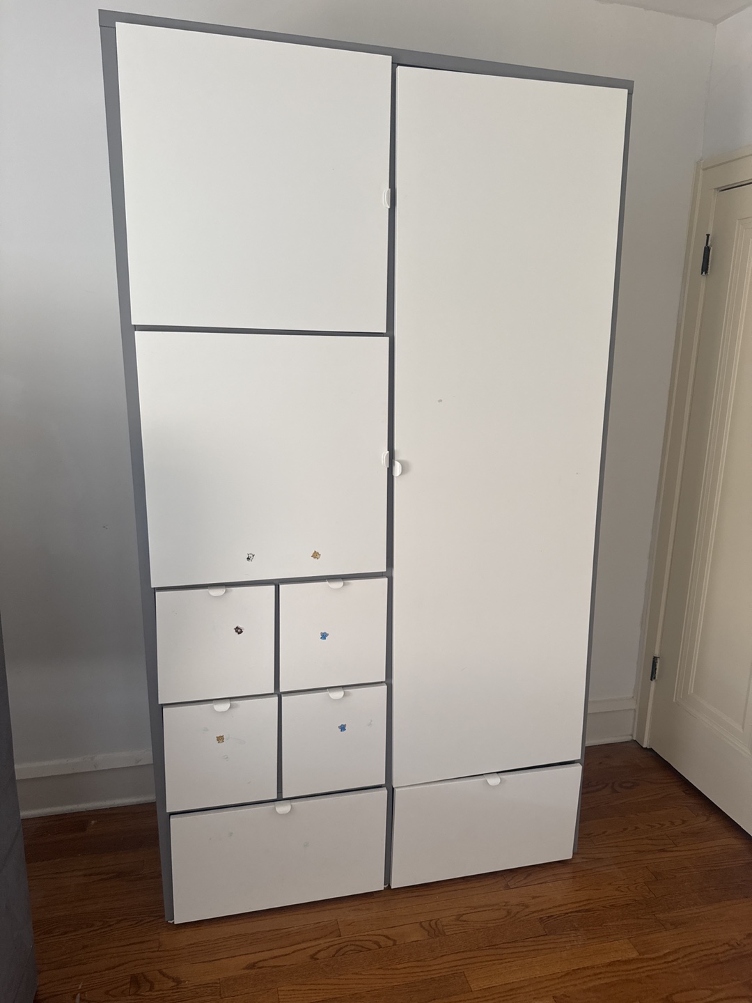 White Wardrobe with Drawers from ikea