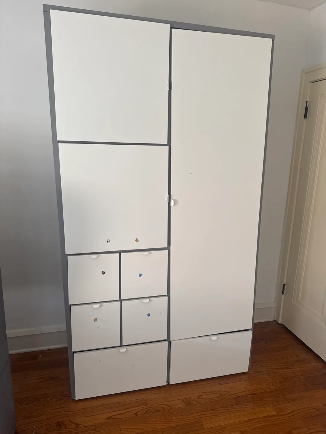 White Wardrobe with Drawers from ikea thumbnail