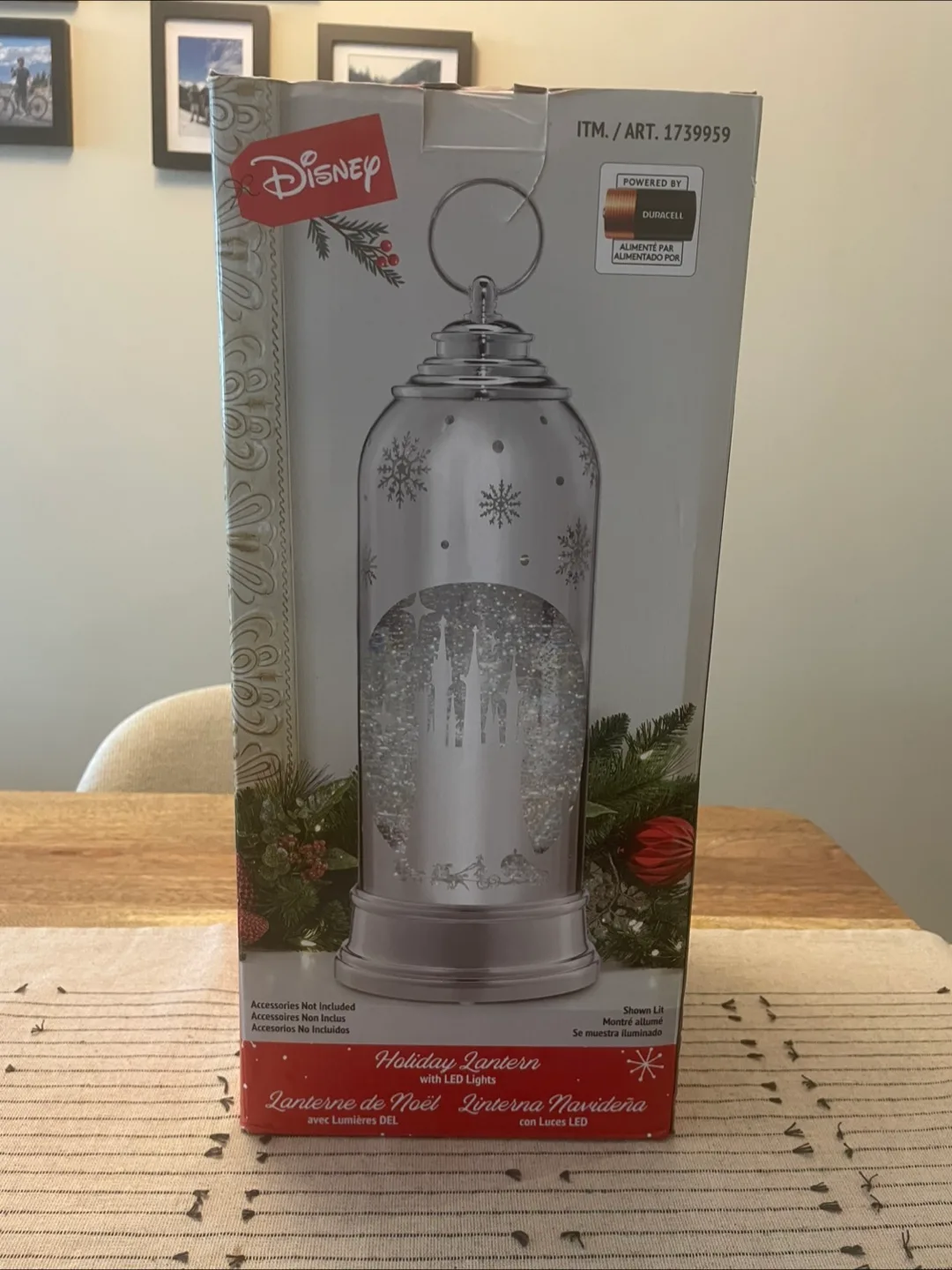 🇨���🇦 Disney Holiday Laser Engraved Lantern with LED light thumbnail