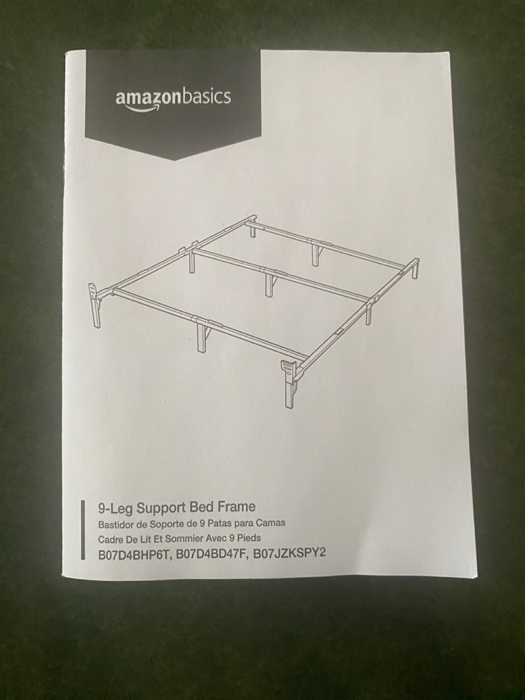 AmazonBasics 9-Leg Support Bed Frame - New in Box!