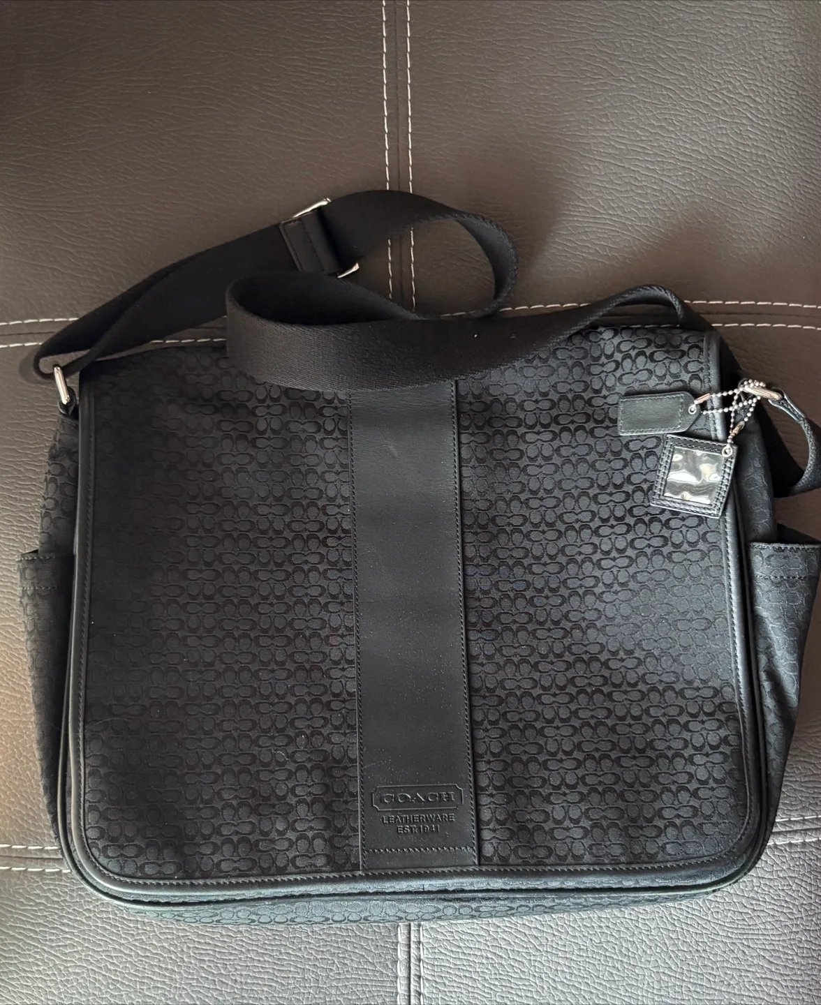 Coach Black Messenger Bag 🇨🇦 thumbnail