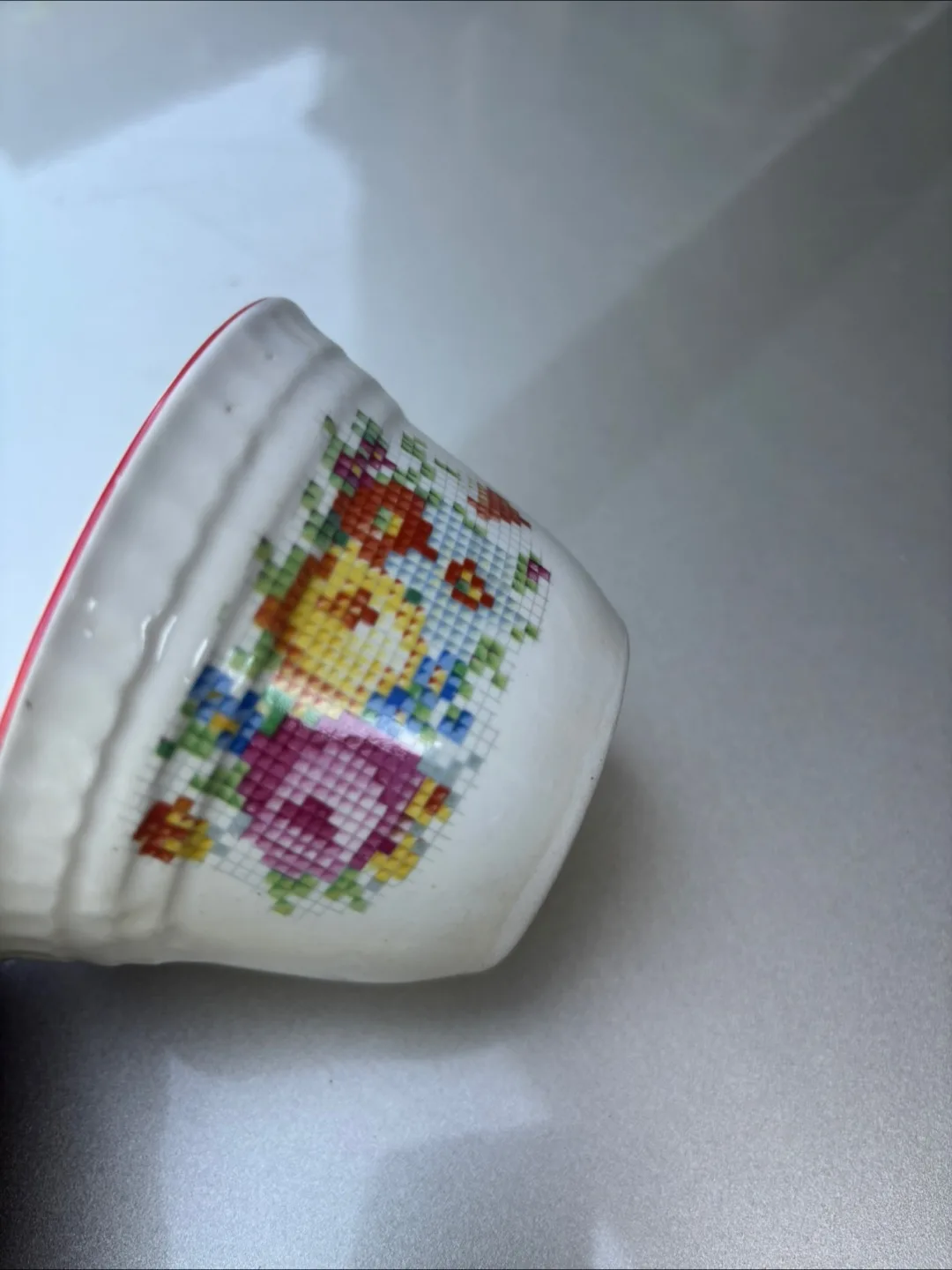 Floral Patterned Decorative Plates, Bowls, Cups Set image indicator(3)