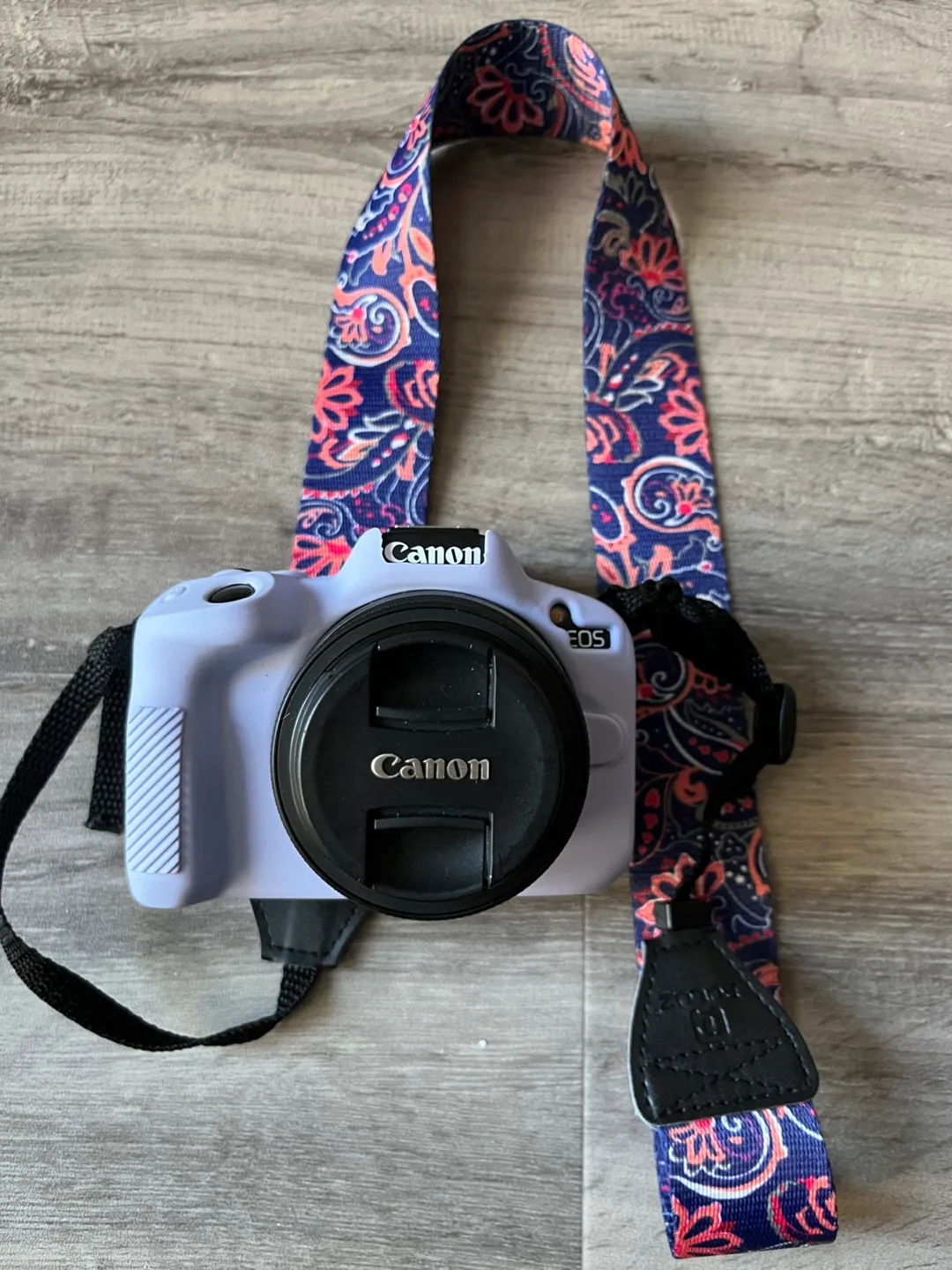 Canon EOS R50 Camera with Lavender Silicone Cover thumbnail