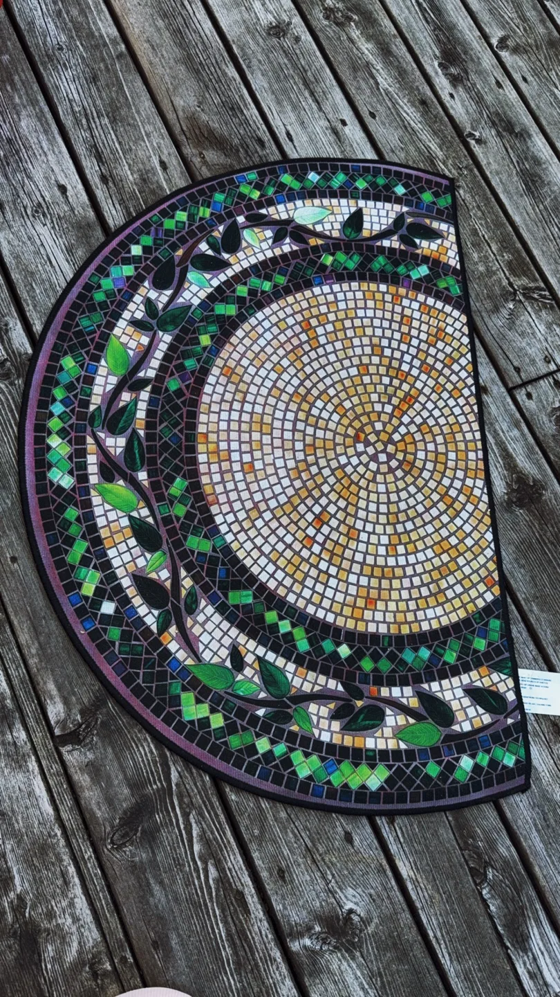 Mosaic Half Round Floor Mat thumbnail