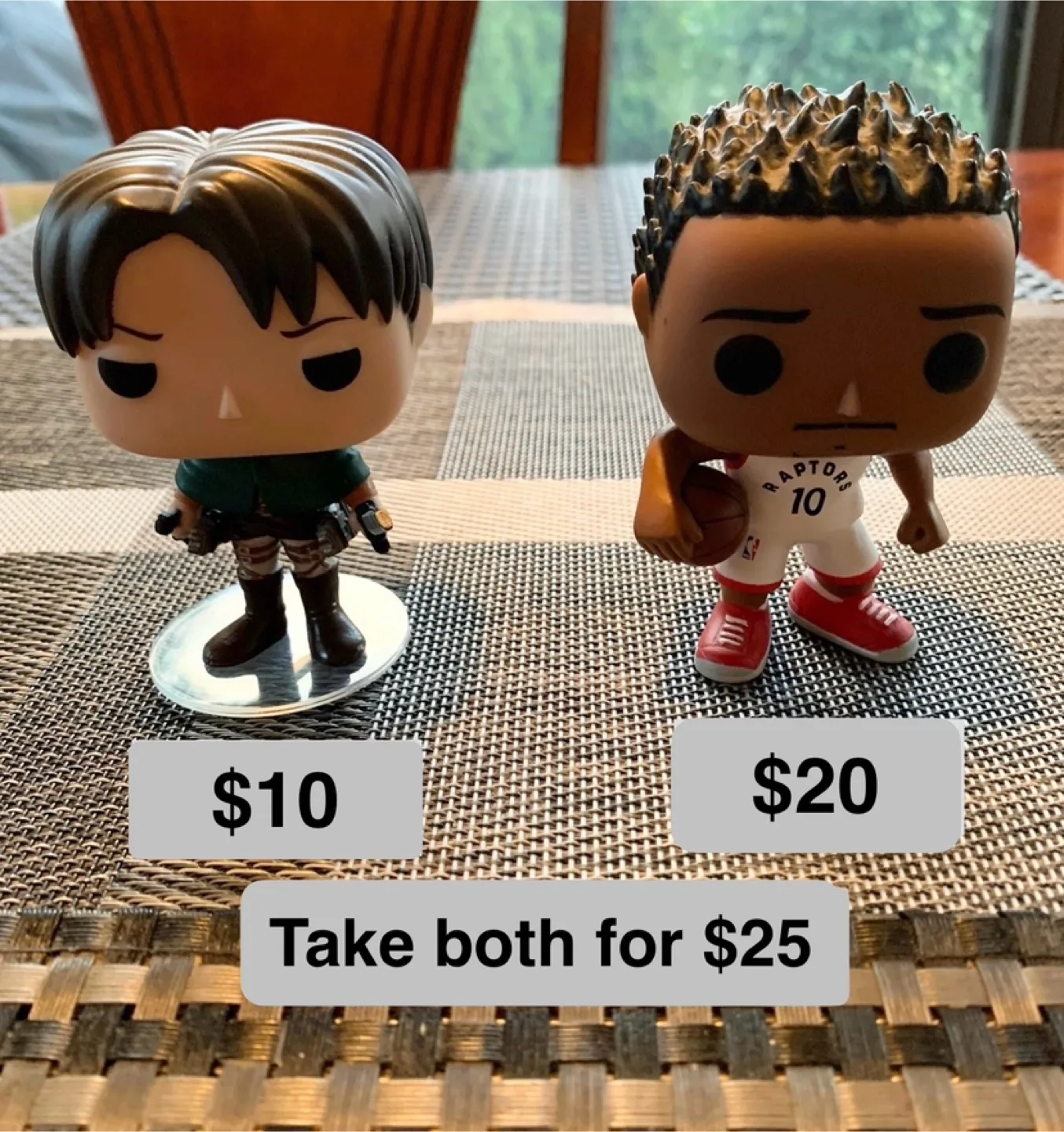 FUNKO POPS - Raptors DeRozan or Levi from Attack On Titan thumbnail