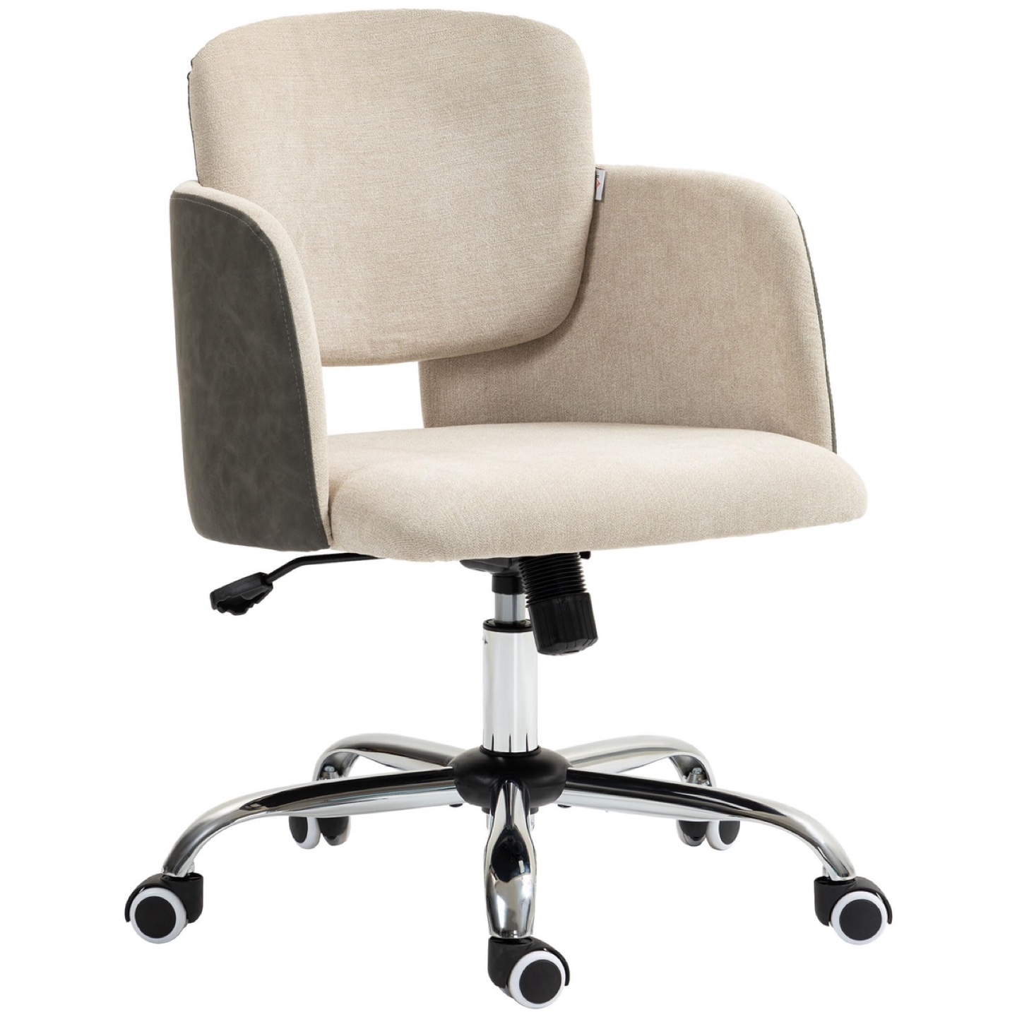 HOMCOM Fabric Office Chair, Height Adjustable Small Desk Chair