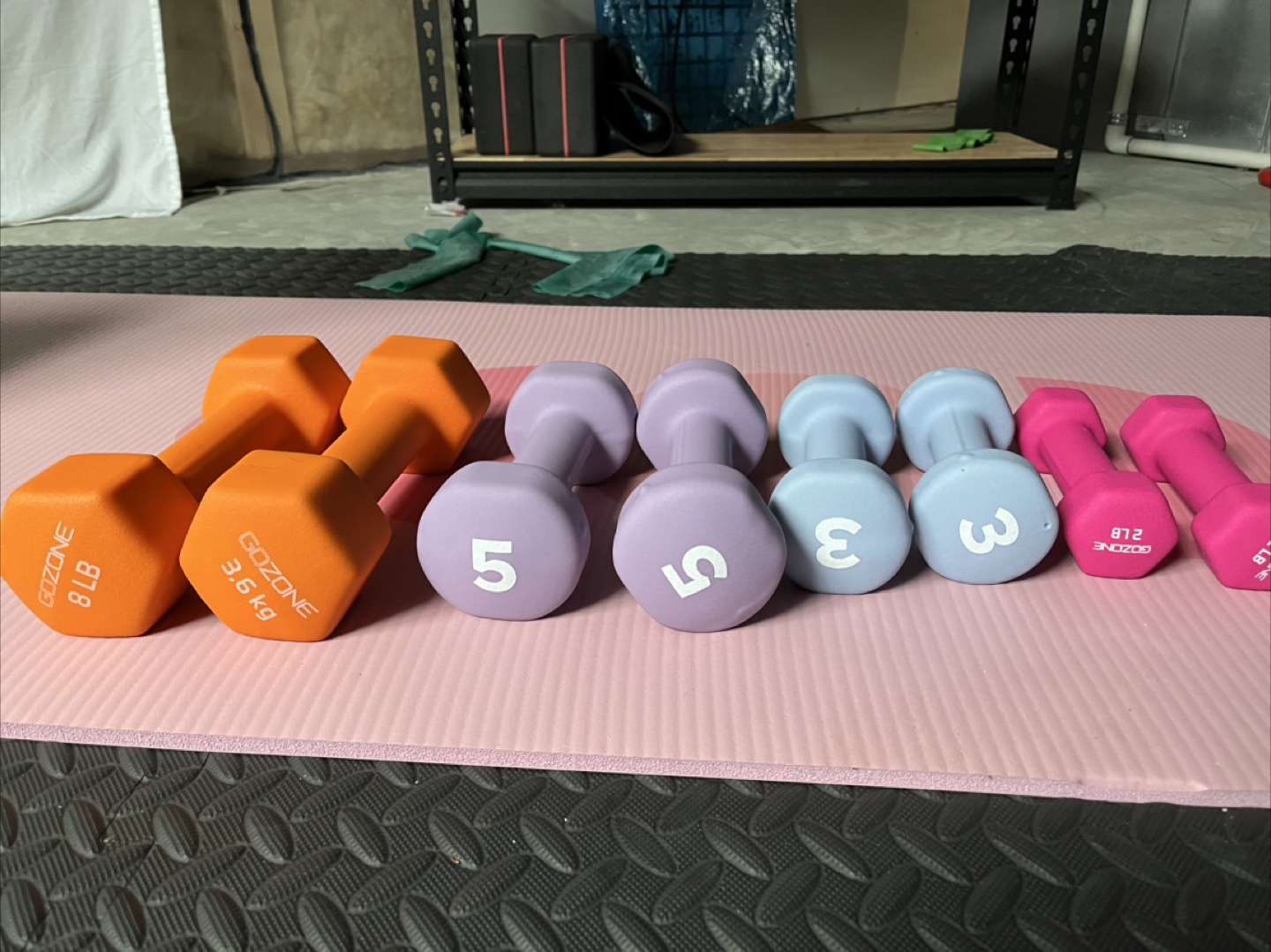 GoZone Dumbbell Set - 3lb, 5lb, 8lb